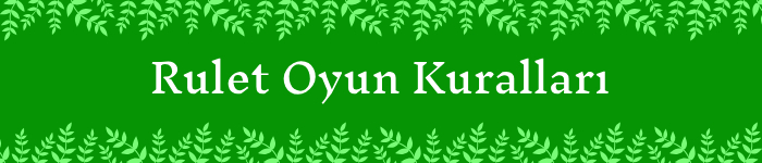 Rulet Kuralları